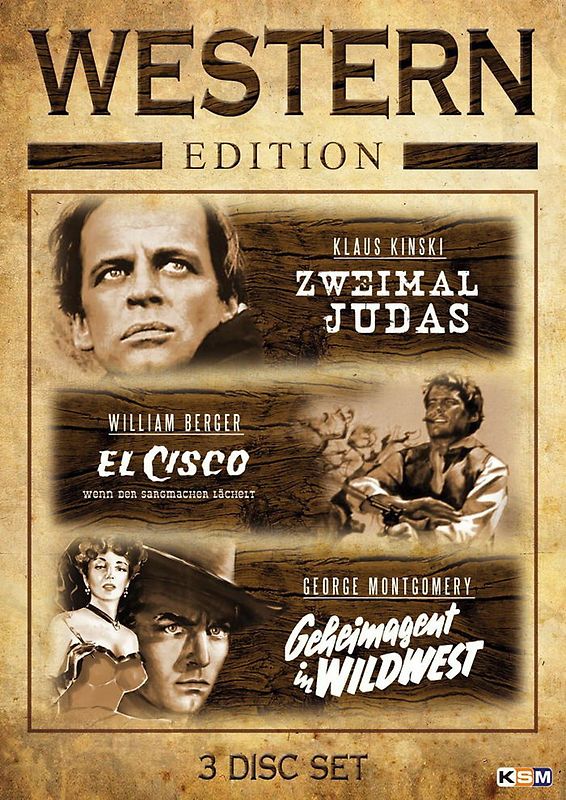 Western-Collection - 3er DVD Box (El Cisco, Geheimagent in Wildwest, Zweimal Judas) DVD