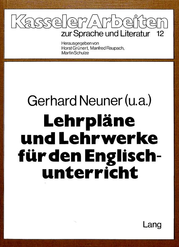 Lehrpläne und Lehrwerke für den Englischunterricht