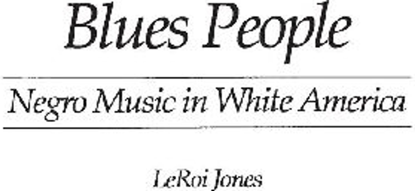 Blues People