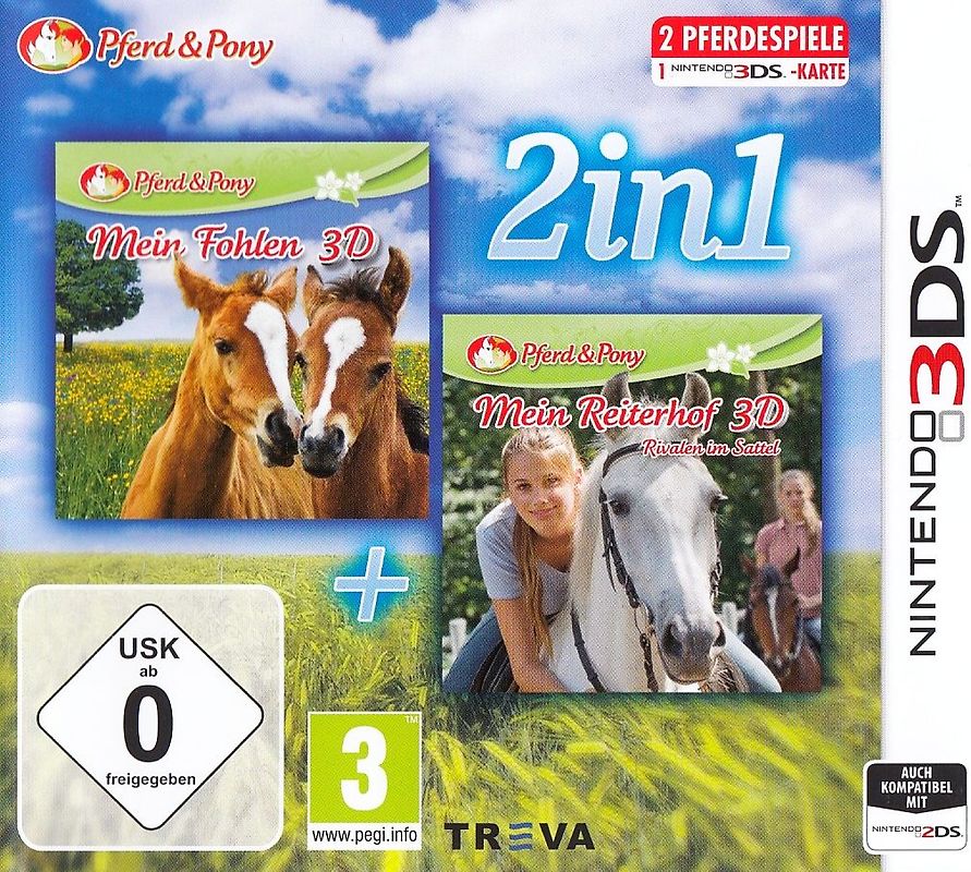 Pferd & Pony 2in1: Mein Fohlen 3D / Mein Reiterhof 3D Nintendo 3DS