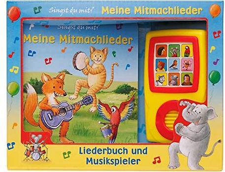 Meine Mitmachlieder - Liederbuch und Musikspieler - Pappbilderbuch mit 15 beliebten Kinderliedern