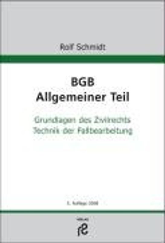 BGB Allgemeiner Teil