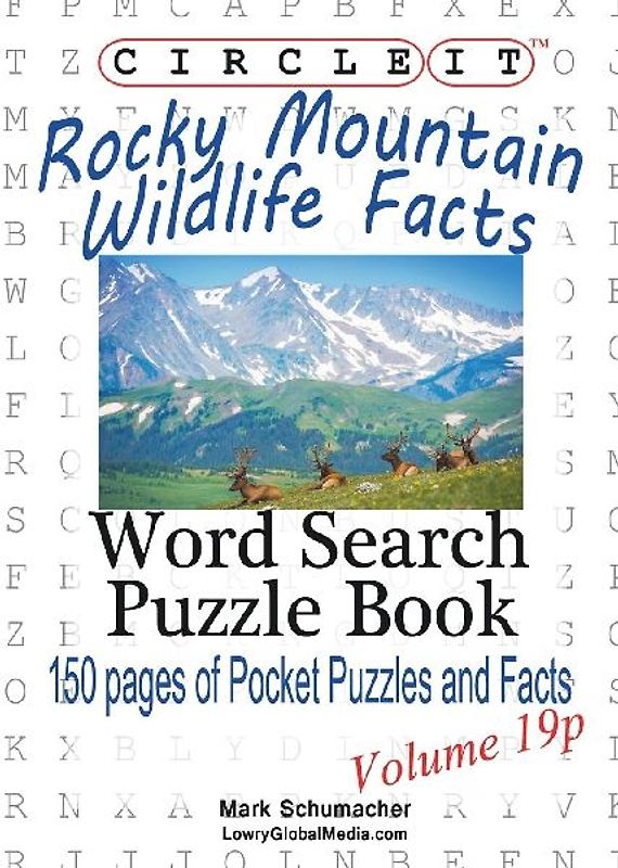 Circle It, Rocky Mountain Wildlife Facts, Pocket Size, Word Search, Puzzle Book