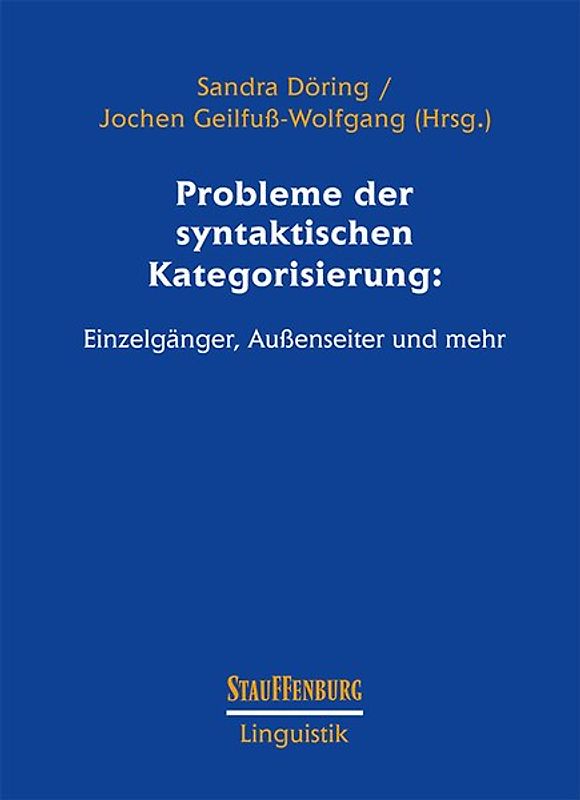Probleme der syntaktischen Kategorisierung: