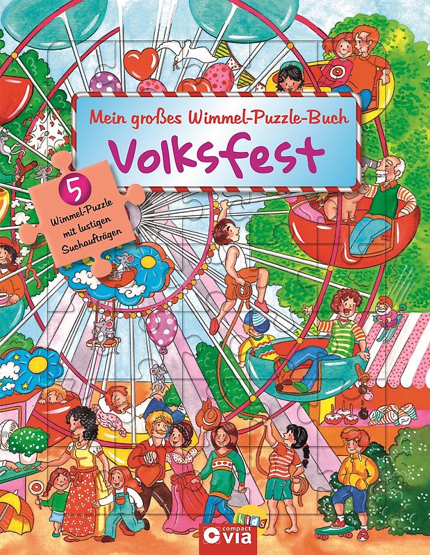 Mein großes Wimmel-Puzzle-Buch - Volksfest
