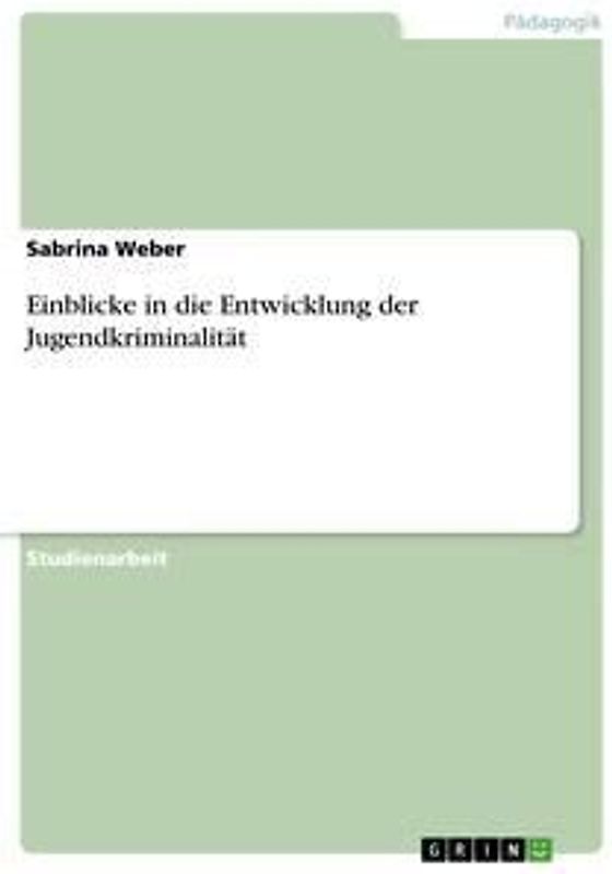 Einblicke in die Entwicklung der Jugendkriminalität
