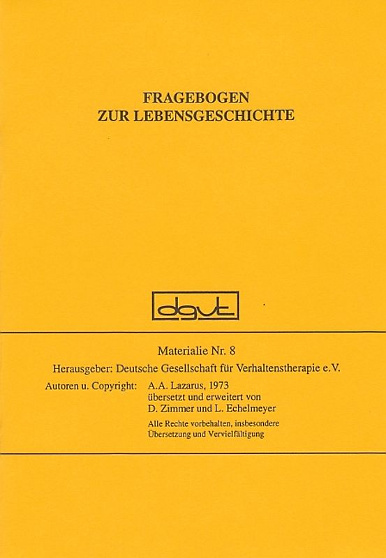 Fragebogen zur Lebensgeschichte