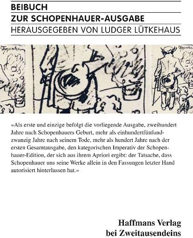 Beibuch zur Schopenhauer-Ausgabe