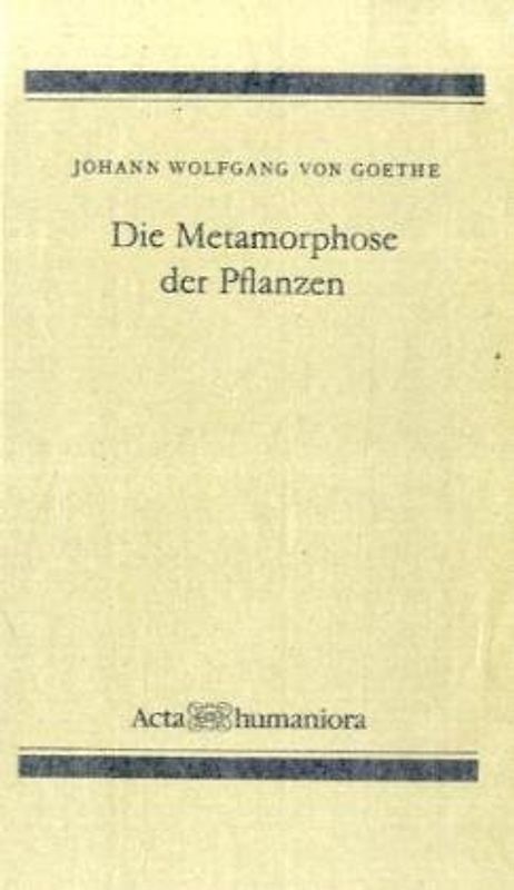 Die Metamorphose der Pflanzen