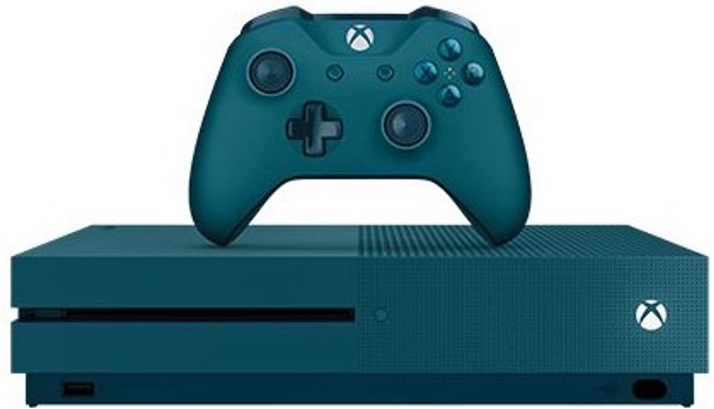 Microsoft Xbox One S 500 Go [incl. une manette sans fil, socle] blanche