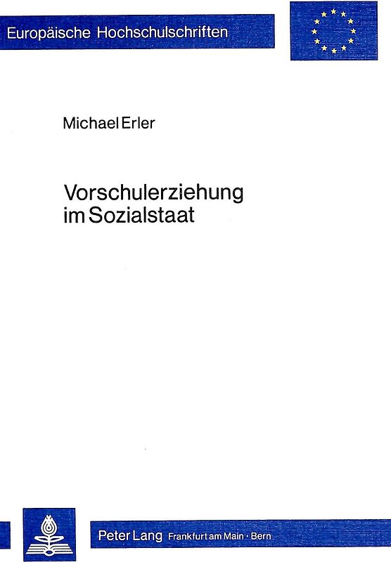 Vorschulerziehung im Sozialstaat