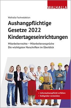 Aushangpflichtige Gesetze 2022 Kindertageseinrichtungen