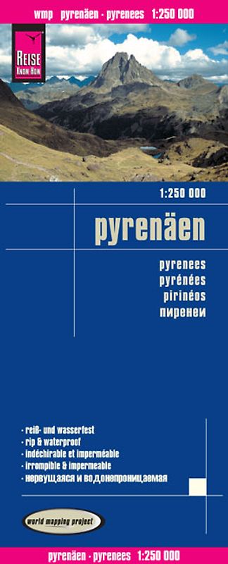 Reise Know-How Landkarte Pyrenäen / Pyrenees (1:250.000)