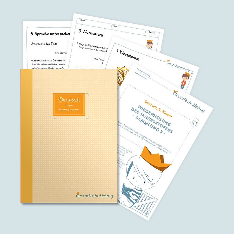 Grundschule - Deutsch, 2. Klasse: Wiederholung des Jahresstoffs - Teil 3