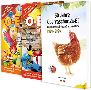 Das O-Ei-A 2er Bundle 2024/25 - Die Jubiläumsausgabe! – O-Ei-A Figuren und O-Ei-A Spielzeug sowie das Buch „50 Jahre Überraschungs-Ei“