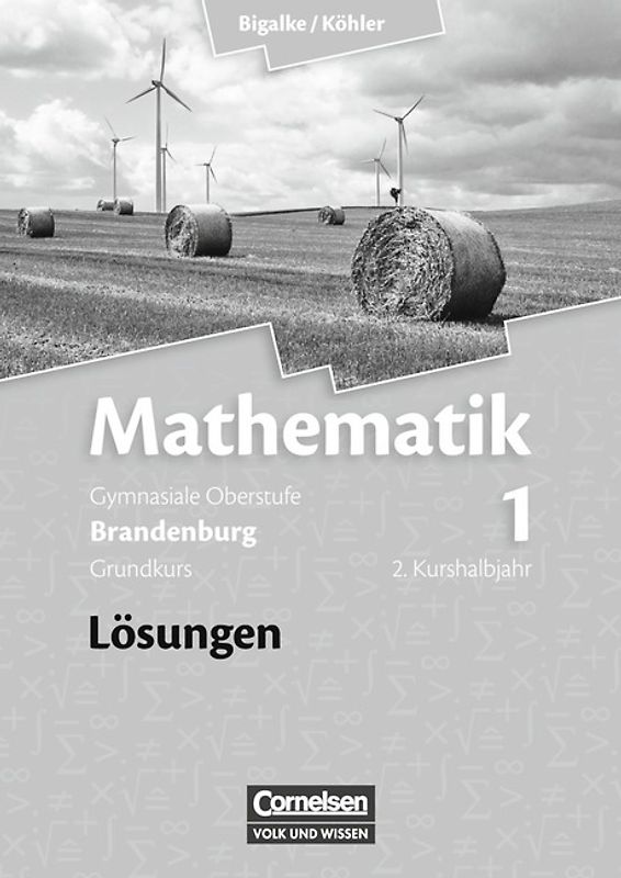 Bigalke/Köhler: Mathematik - Brandenburg - Bisherige Ausgabe / Band 1: 2. Kurshalbjahr/Grundkurs - Qualifikationsphase - Lösungen zum Schülerbuch