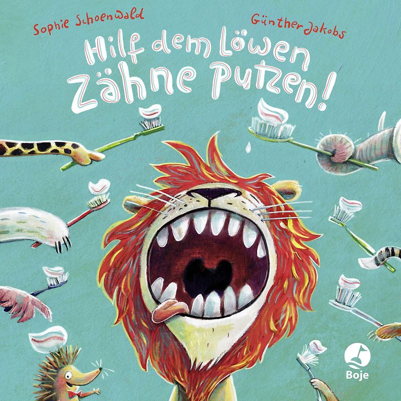 Hilf dem Löwen Zähne putzen! (Pappbilderbuch)