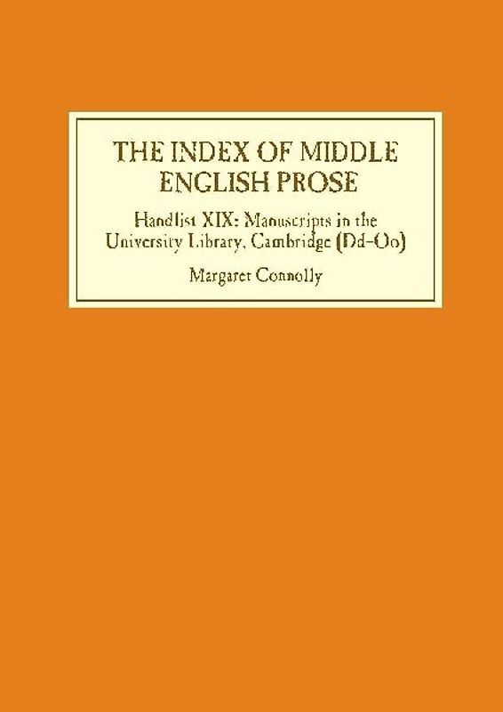 The Index of Middle English Prose