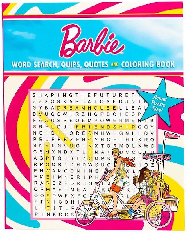 Barbie Word Search, Quips, Quotes, and Coloring Book