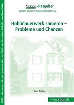 Hohlmauerwerk sanieren - Probleme und Chancen