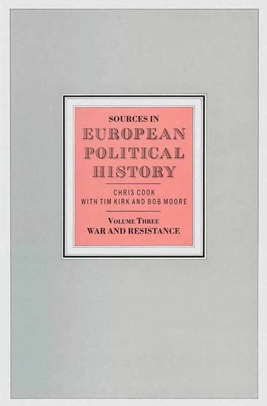 Sources in European Political History