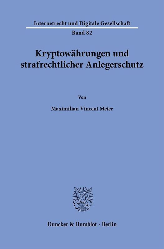 Kryptowährungen und strafrechtlicher Anlegerschutz