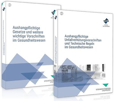 Das Aushangpflichten-Paket für das Gesundheitswesen - Aushangpflichtige Gesetze + Unfallverhütungsvorschriften