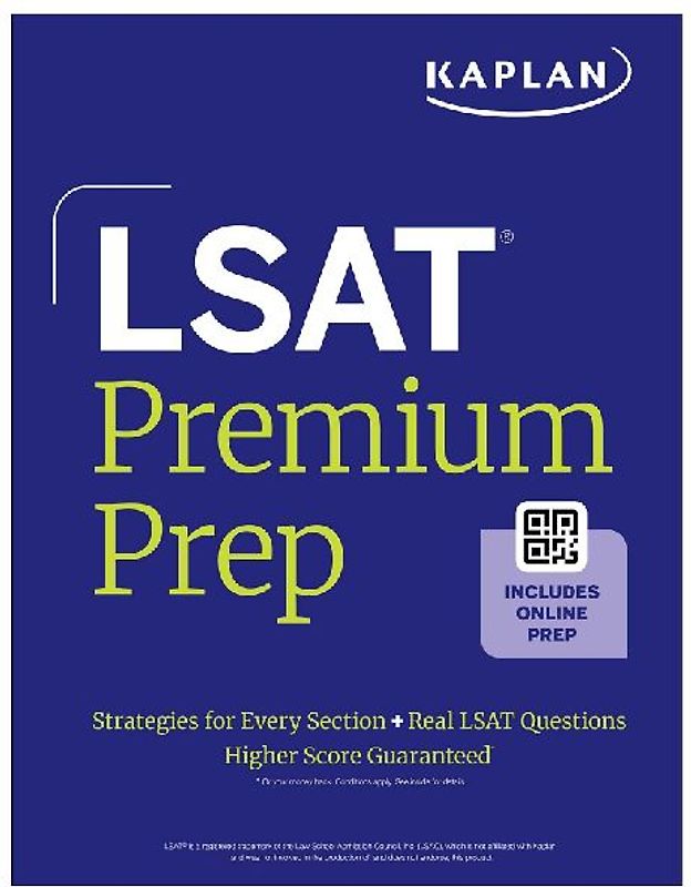 LSAT Premium Prep (2025) Kaplan Test Prep: Master the Digital LSAT with Exclusive 99th-Percentile Instructor Videos, Data-Driven Strategies, and Official Practice