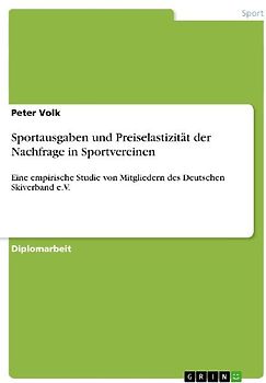 Sportausgaben und Preiselastizität der Nachfrage in Sportvereinen