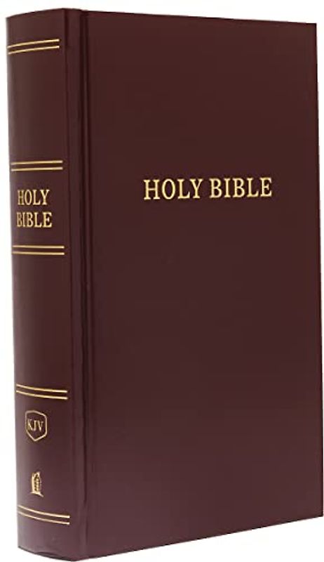 KJV, Pew Bible, Hardcover, Burgundy, Red Letter Edition