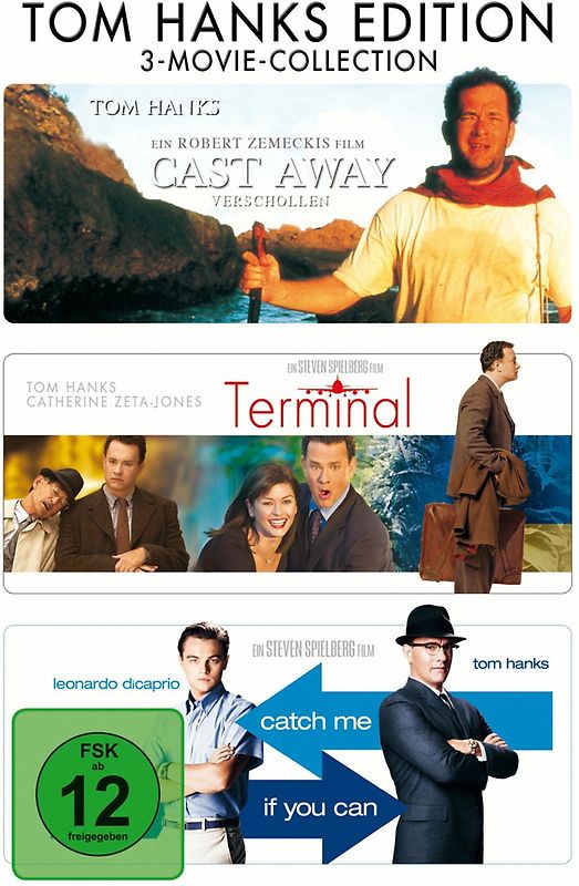 Tom Hanks Edition: Cast Away / Terminal / Catch me if you can [3 DVDs, 3-Movie-Collection] DVD