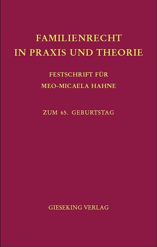 Familienrecht in Praxis und Theorie