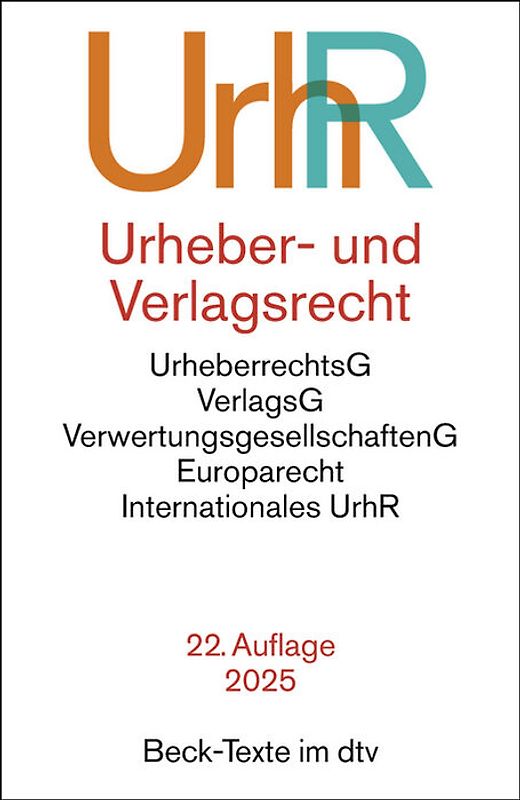 Urheber- und Verlagsrecht