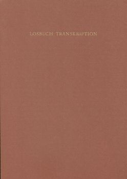 Ein Losbuch Konrad Bollstatters