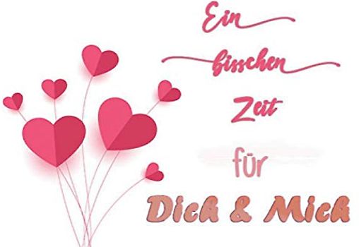 Ein bisschen Zeit für dich und mich: Gutscheinheft mit 12 Gutscheinen zum Ausfüllen | Geschenk und Liebesbeweis zu Geburtstag, Valentinstag für ... | ein ganzes Jahr Zeit und Freude verschenken