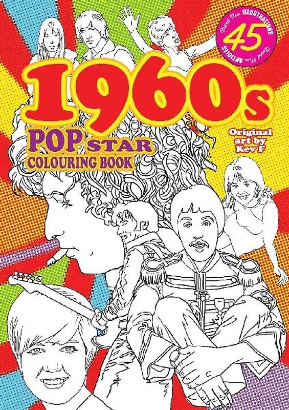 1960s Pop Star Colouring Book