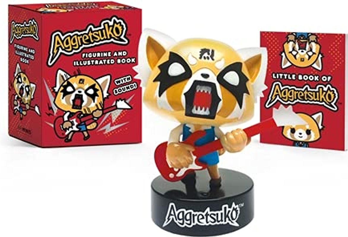 Aggretsuko Figurine and Illustrated Book: With Sound! (RP Minis)