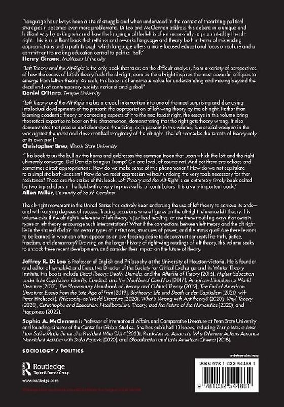 Left Theory and the Alt-Right