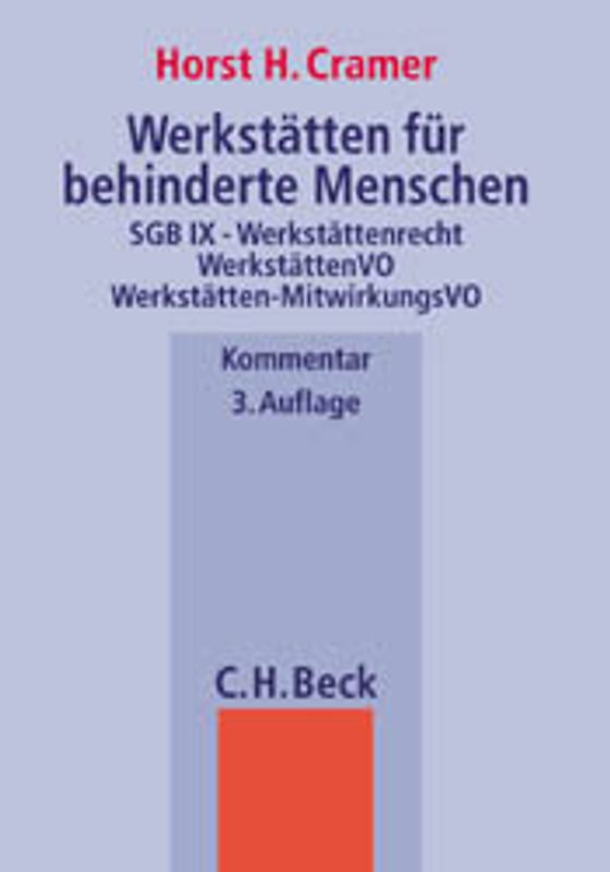Werkstätten für behinderte Menschen