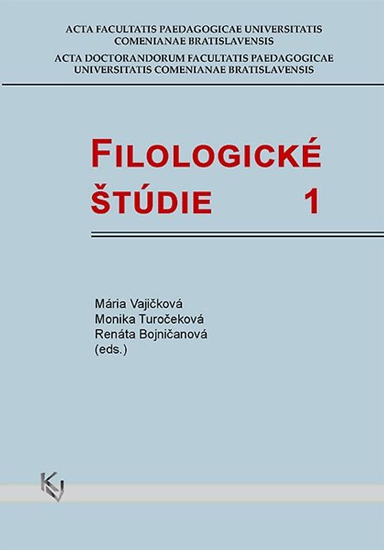 Filologické štúdie 1