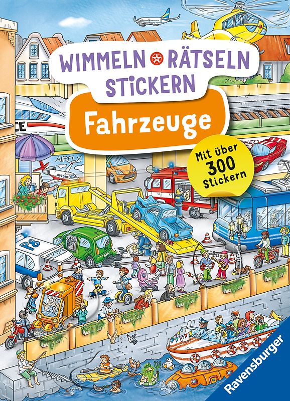 Wimmeln, Rätseln, Stickern: Fahrzeuge
