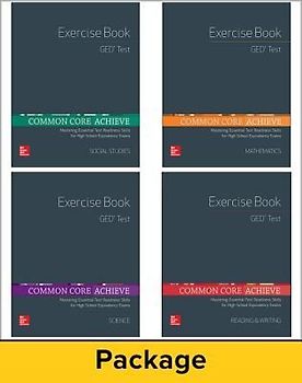Common Core Achieve, GED Exercise Book 25 Copy Set