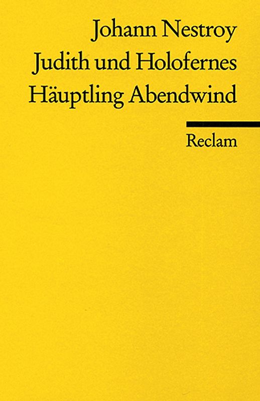 Judith und Holofernes. Häuptling Abendwind