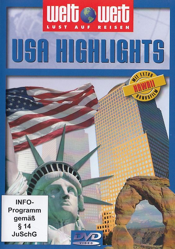 Welt Weit - Lust auf Reisen: USA Highlights mit Bonusfilm Hawaii DVD