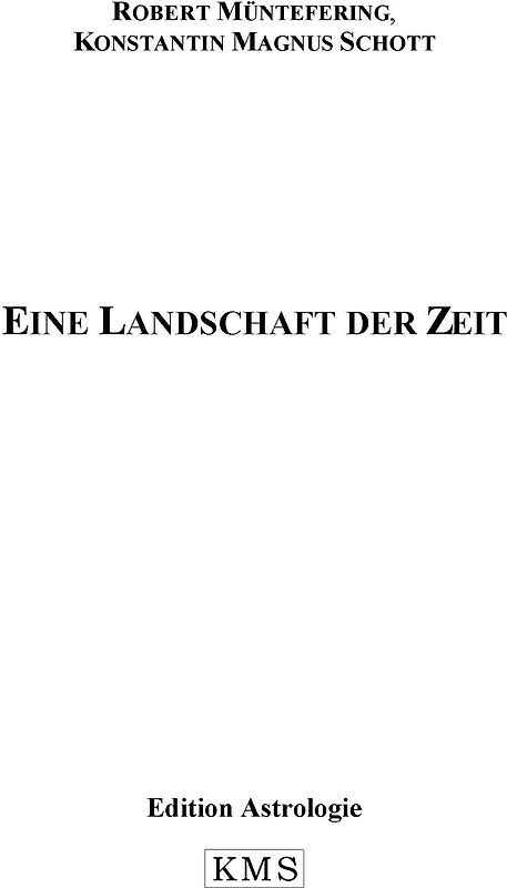 Eine Landschaft der Zeit