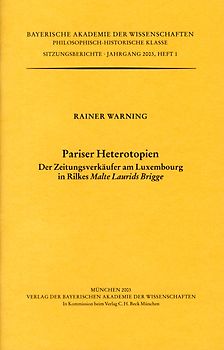 Werke des Verlags der Bayerischen Akademie der Wissenschaften bei... / Pariser Heterotopien