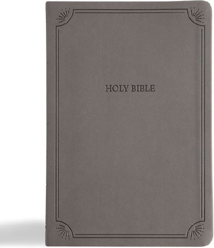NASB Large Print Thinline Bible, Value Edition, Charcoal Leathertouch