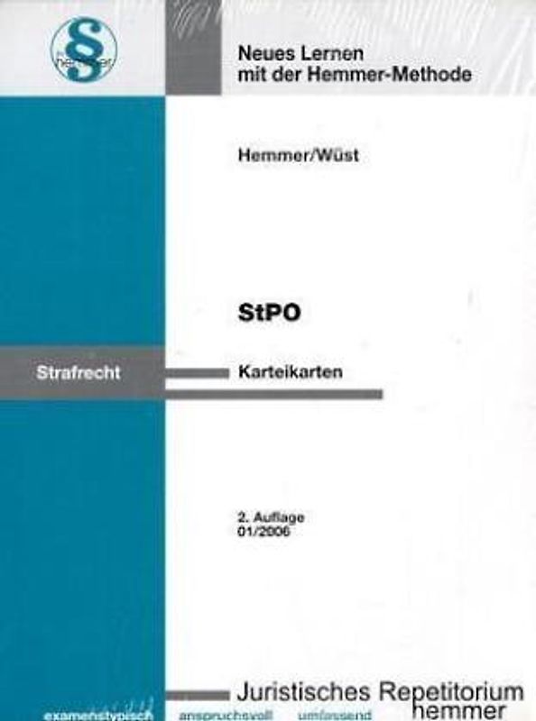 StPO - Karteikarten