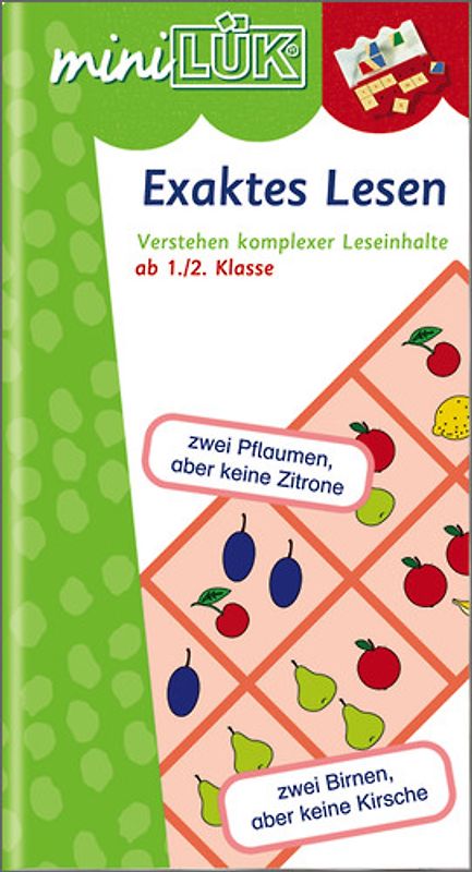 miniLÜK-Übungshefte / miniLÜK. Deutsch / 1./2. Klasse - Deutsch: Exaktes Lesen