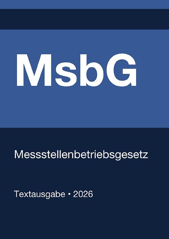 MsbG - Messstellenbetriebsgesetz (Deutschland) 2026